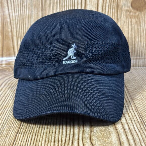 Kangol Tropic ventair Spacecap Baseball Golf Hat Black One Size - Picture 3 of 9
